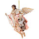 Pink angel with curved wings, figurine for Neapolitan Nativity, 30cm s3