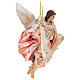Pink angel with curved wings, figurine for Neapolitan Nativity, 30cm s4