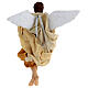 Gold angel with curved wings, figurine for Neapolitan Nativity, 30cm s3