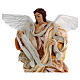 Gold angel with curved wings, figurine for Neapolitan Nativity, 30cm s2