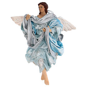 Light blue angel, figurine for Neapolitan Nativity, 30cm