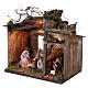 Nativity with shepherd and setting measuring 10cm for Neapolitan Nativity s2