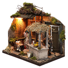 Scena wyciskanie pomarańczy 12 cm szopka neapolitańska