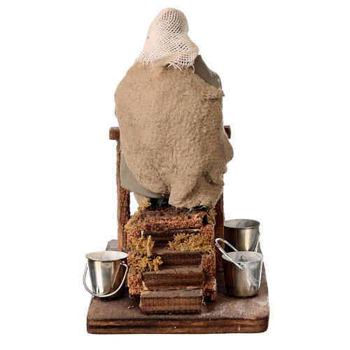 Fabricant de beurre avec outil 10 cm crèche napolitaine 4