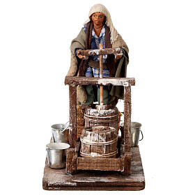 Burraio con attrezzo 10 cm presepe napoletano
