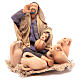 Neapolitan Nativity figurine Merchant sitting with amphorae 14cm s1