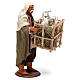 Animated Neapolitan Nativity figurine Man with cage of geese 14cm s4