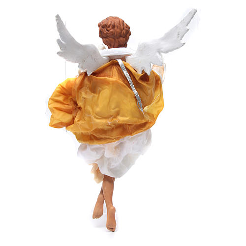 Engel mit goldenen Kleid 45cm neapolitanische Krippe 3