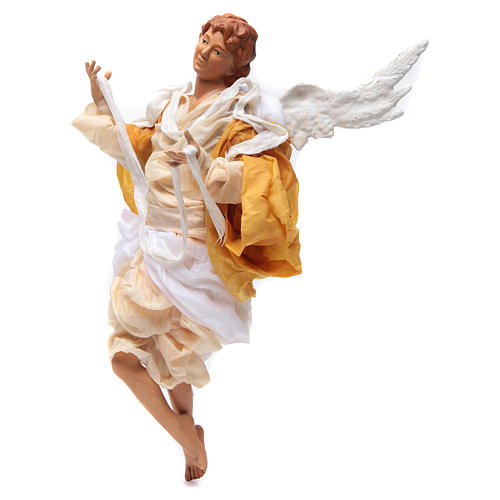 Blonde Angel measuring 45cm with yellow gown for Neapolitan Nativity 2