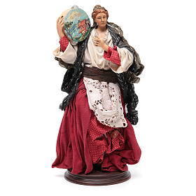 Donna con tamburello cm 30 presepe napoletano