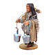 Water carrier with bucklets in terracotta 10cm, Neapolitan Nativity figurine s2