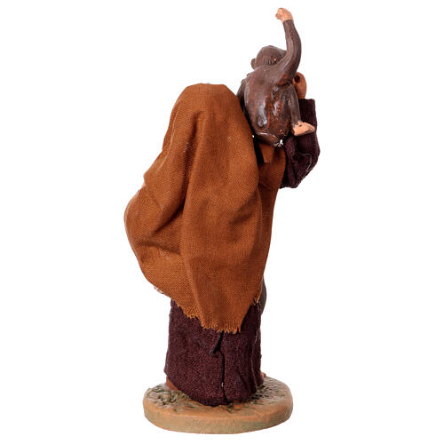 Nativity scene figurine, man with monkeys 10cm 4