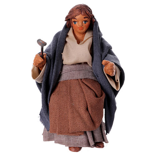 Woman with spoon for table 10cm, Neapolitan Nativity figurine 1