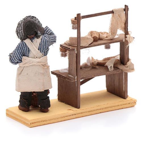 Glass bottle seller 10cm, Neapolitan Nativity figurine 3