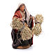 Woman with faggots 10cm, Neapolitan Nativity figurine s4