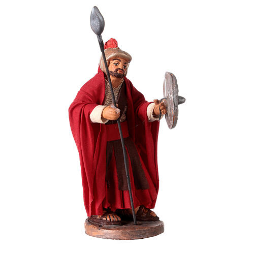 Soldat mit Lanze neapolitanische Krippe 10cm 3