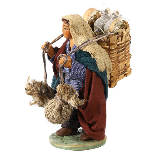 Man with rabbit hutch 10 cm, Neapolitan Nativity 3