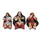 Set Kartenspieler 3 Figuren neapolitanische Krippe 10cm s1