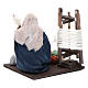 Woman spinning wool with cat 10cm, Nativity figurine s3