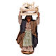 Woman carrying flowers box on head 10cm, Nativity figurine s1