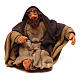 Sitting Saint Joseph 10cm, Nativity figurine s1