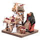 Castagnara con banchetto 10 cm presepe napoletano s2
