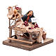 Castagnara con banchetto 10 cm presepe napoletano s4