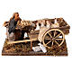 Man with handcart and hens 10cm, Nativity figurine s1