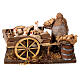 Man with handcart and hens 10cm, Nativity figurine s5