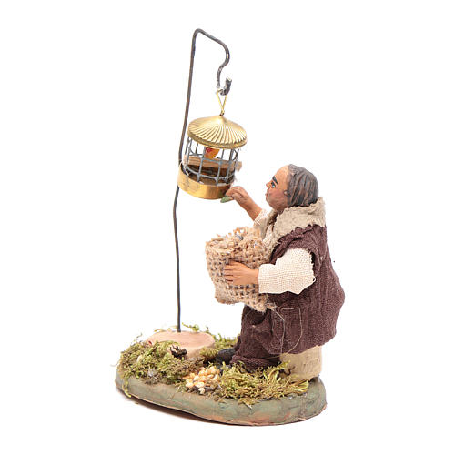 Bird-seller 10cm, Neapolitan Nativity 2
