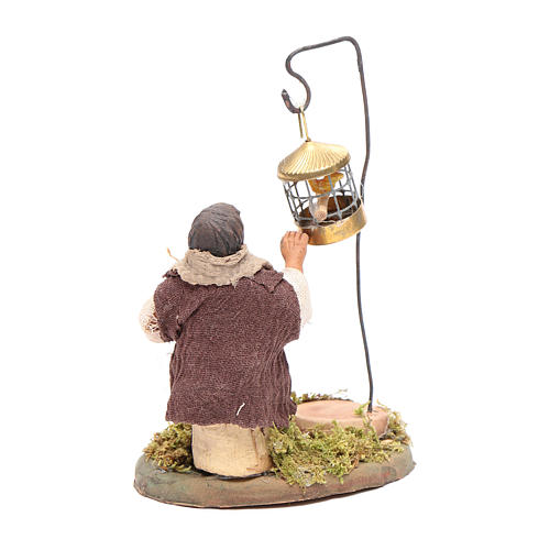 Bird-seller 10cm, Neapolitan Nativity 3