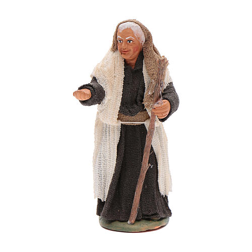 Hunch-backed woman 10cm Neapolitan Nativity figurine 1