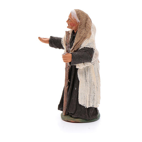 Hunch-backed woman 10cm Neapolitan Nativity figurine 2