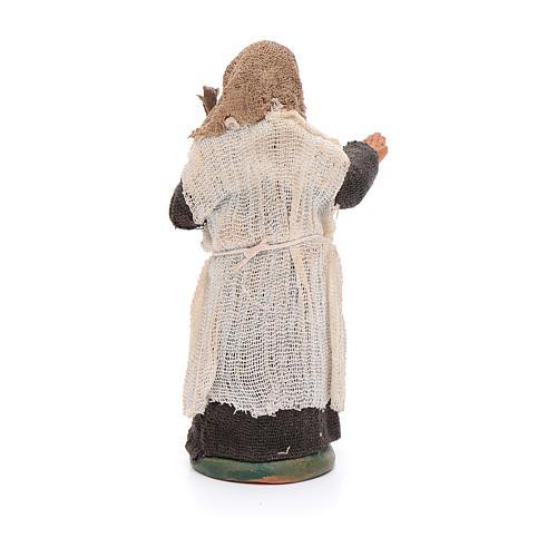 Hunch-backed woman 10cm Neapolitan Nativity figurine 4