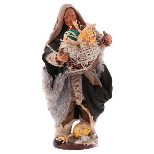 Man with melons basket 13cm Neapolitan Nativity figurine 1