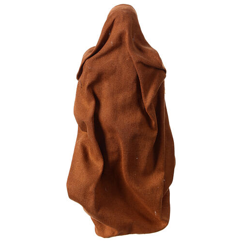 Uomo in piedi appoggiato al bastone 12 cm presepe Napoli 4