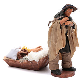 Soap crafter with handcart 12cm Neapolitan Nativity