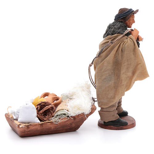 Soap crafter with handcart 12cm Neapolitan Nativity 4