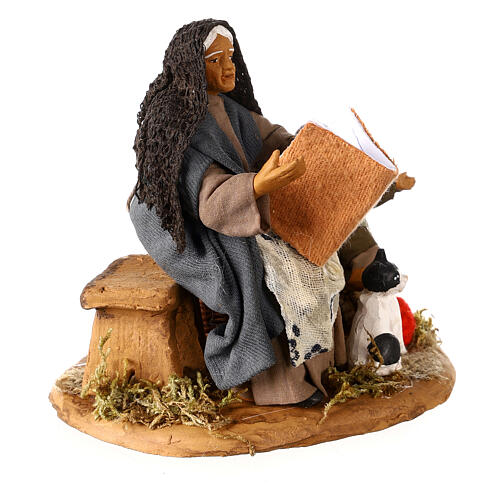 Storyteller with child and cat 12cm Neapolitan Nativity 3