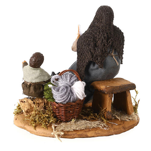 Storyteller with child and cat 12cm Neapolitan Nativity 5