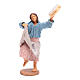 Peasant with tambourine 12 cm Neapolitan Nativity s1