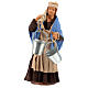 Milkwoman with wood pail 12 cm Neapolitan Nativity s1