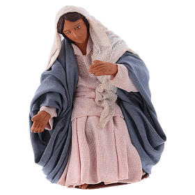 Virgin Mary 12 cm Neapolitan Nativity, terracotta