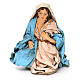 Virgem Maria em terracota para presépio napolitano com figuras 12 cm altura média s5