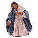 Virgem Maria em terracota para presépio napolitano com figuras 12 cm altura média s1