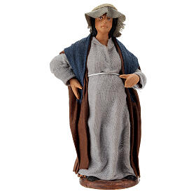 Donna incinta 12 cm presepe napoletano