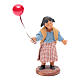 Mädchen mit Luftballon neapolitanische Krippe 12cm s1