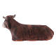 Neapolitan Nativity figurine, sitting ox 14cm s2