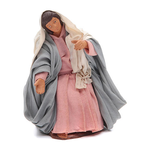 Sainte Vierge assise 14 cm crèche napolitaine 1