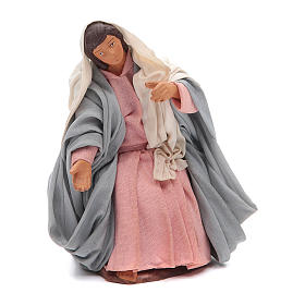 Madonna seduta 14 cm presepe napoletano
